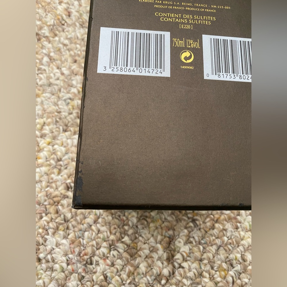 Krug Champagne box Vintage 1995 with card - Picture 10 of 14